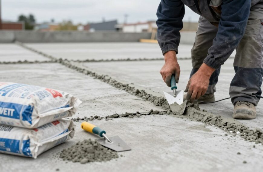 Czym uzupełnić ubytki w betonie na zewnątrz