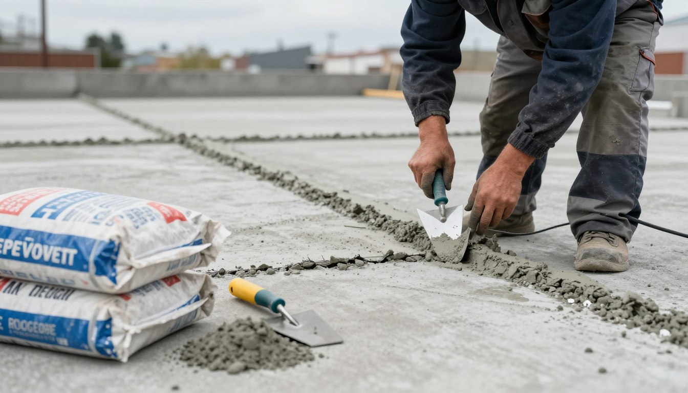 Czym uzupełnić ubytki w betonie na zewnątrz