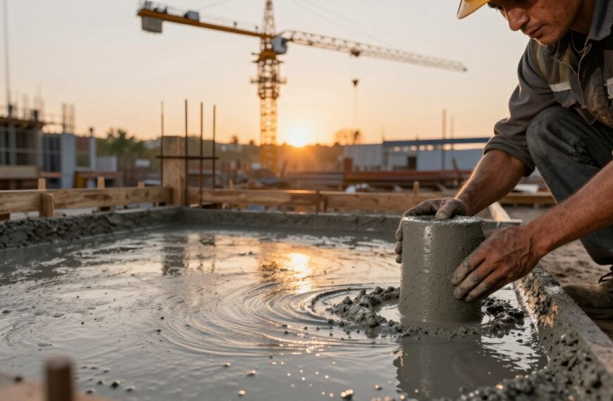 Ile wiąże beton – czas wstępnego twardnienia i osiągania pełnej wytrzymałości