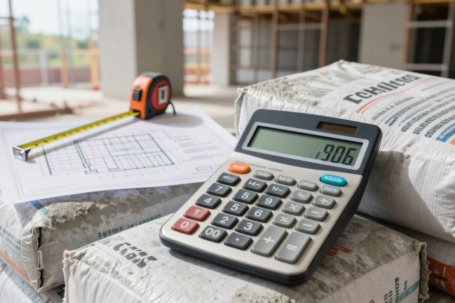 Ile worków gotowego betonu na m³ – kalkulator