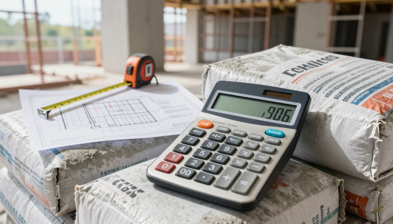 Ile worków gotowego betonu na m³ – kalkulator