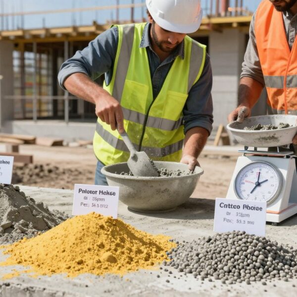 Jakie proporcje na beton – ile cementu, piasku, żwiru i wody zastosować?